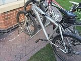BWT Bison 5 Section Dual Height Cycle Rack Bike Storage Zinc Plated 131cm view 1