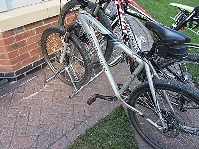 BWT Bison 5 Section Dual Height Cycle Rack Bike Storage Zinc Plated 131cm