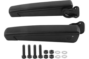 Car Seat Armrest, Fydun 1 Pair Universal Adjustable Seat Armrest Shockproof PU Sponge Black for Cars, Motorhomes, Trucks, Boa