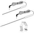 Meat Temperature Probe Ambient Probe Replacement Probe for Thermopro TP20 TP25 TP-08 TP27 TP930 TP829 TP28 TP08 TP17 TP-16 TP910 TP07 TP17H TP06S TP09,2-Piece Set