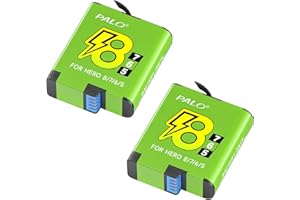 Hero 8/7/6 Battery, Palogreen 2-Pack 1800mAh Batteries Pack for GoProHero 8/7 / 6/5 Black Battery Accessories, 1800mAh Enduro