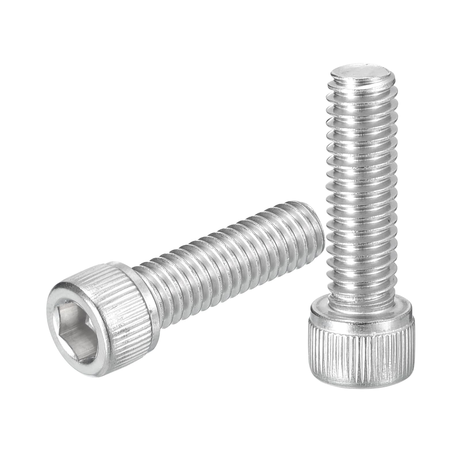uxcell Hex Socket Bolts (5/16"-18x1"), 304 Stainless Steel Hex Socket Drive Screw, Silver Tone, 20 Pcs — image 1