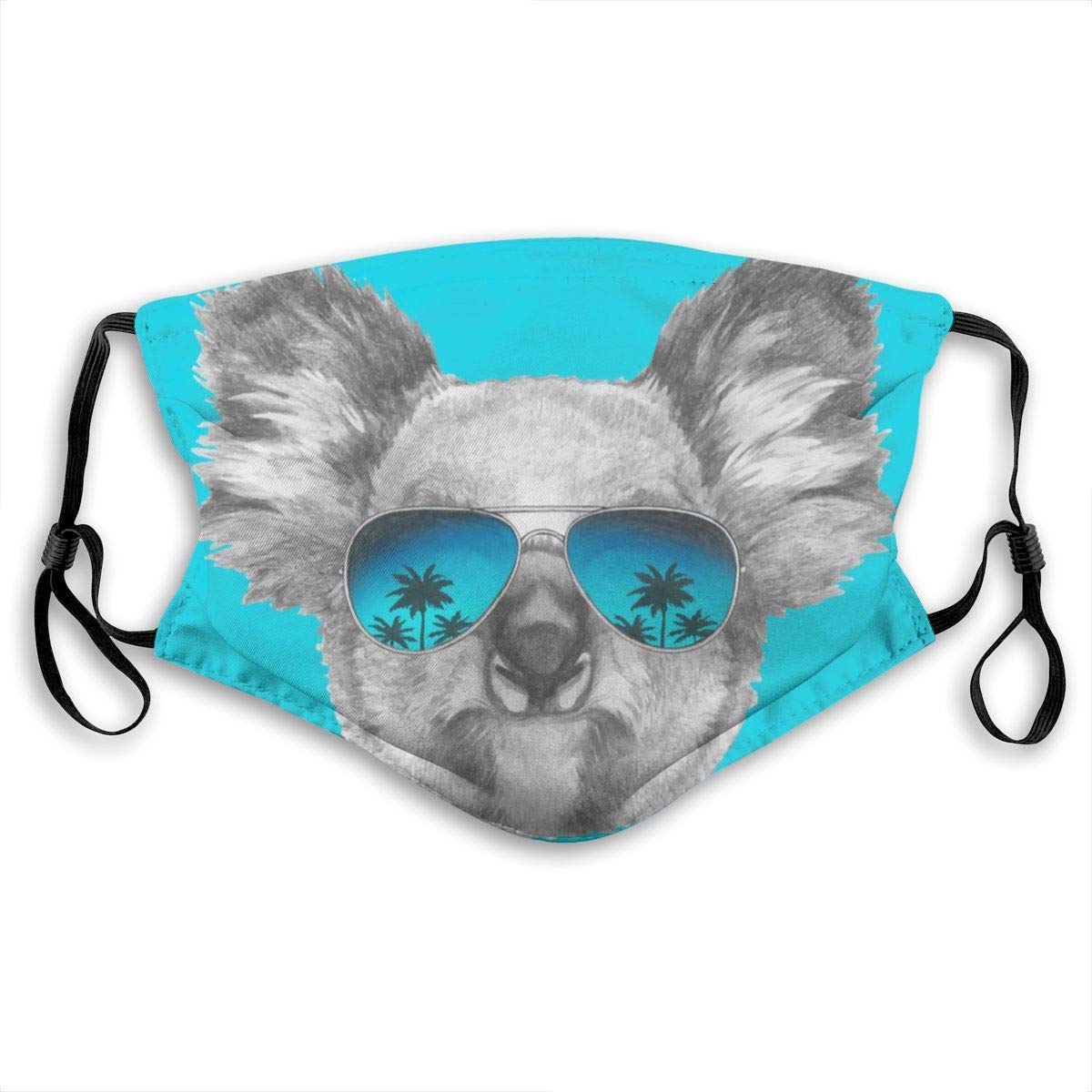 Comfortable Printed mask, Koala Wear Sunglasses，Windproof
