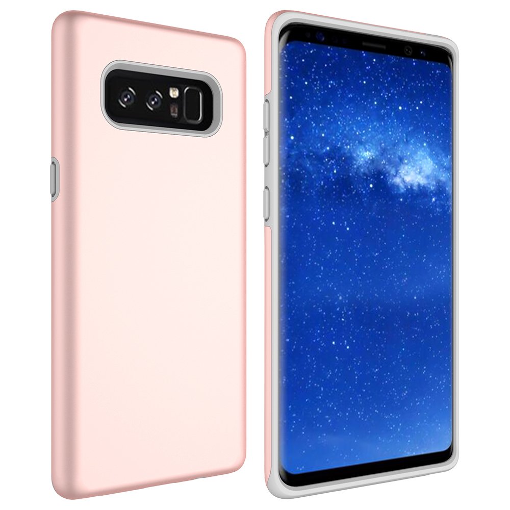 Note 8 Case, Galaxy Note 8 Case, MagicSky Slim Corner Protection Shock Absorption Hybrid Dual Layer Armor Defender Protective Case Cover for Samsung Galaxy Note 8 (Rose Gold)