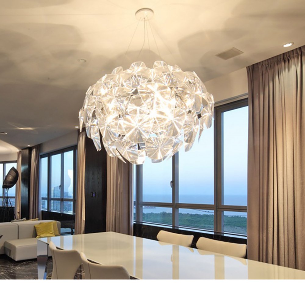 lampara de arana de cristal colgante