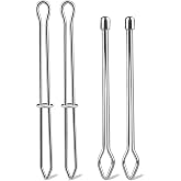 Drawstring Threader Tool, Metal Bodkin Sewing Tool for Elastic Drawstrings | Easy Drawstring Replacement Tool for Hoodies, Sweatpants, Jackets, and Pants(4 Pack)