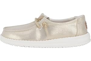 Hey Dude Kids Wendy Metallic Sparkle (Toddler) - Shoes for Toddlers - Canvas Upper - Cotton Lining - Low Top