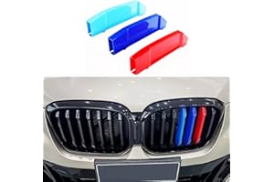 Goodream Tricolored Grille Insert Trims Compatible with BMW X3 2022 2023 2024 2025 Accessories for w/Standard Kidney Grille (Not for 2022 X3 M40i)