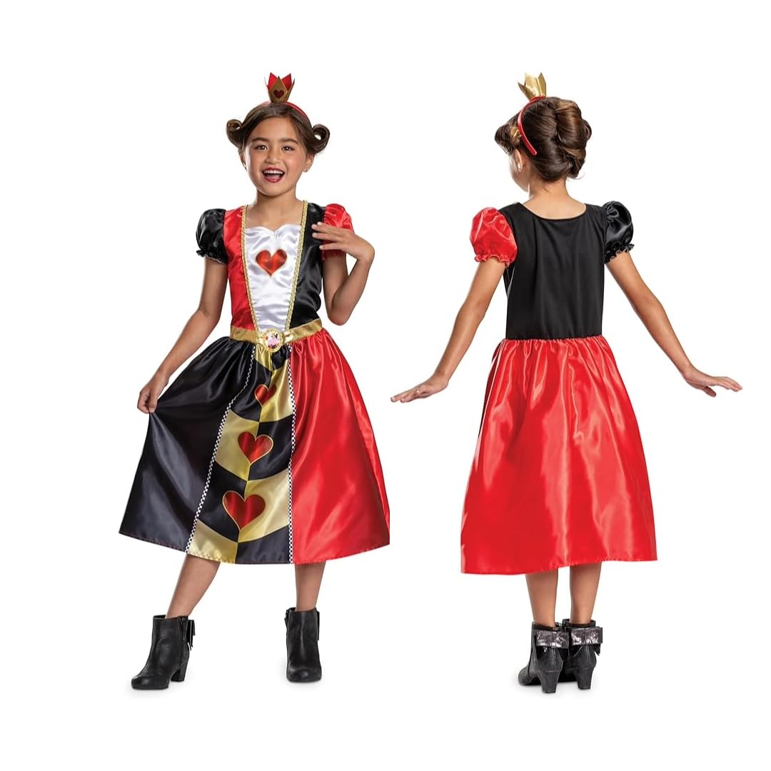 DISGUISE 144649K-EU Queen of Hearts Classic Child (Eu) Costume, Girls, Multi, M (7-8)