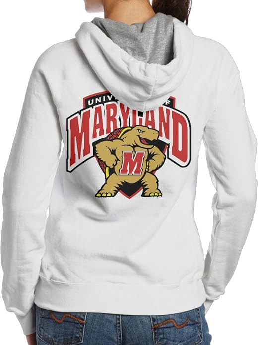 Ano Women's Hood University Of Maryland Size S White Amazon.ca