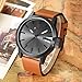 CURREN Original Brand Men's Sports Waterproof Leather Strap Wrist Watch 8208 Black Brown Black