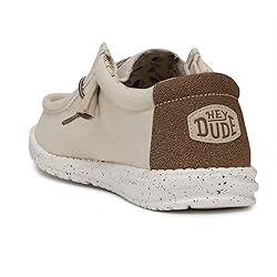 HEYDUDE Men's Wally Stretch Ivory Size 8 | Men’s
