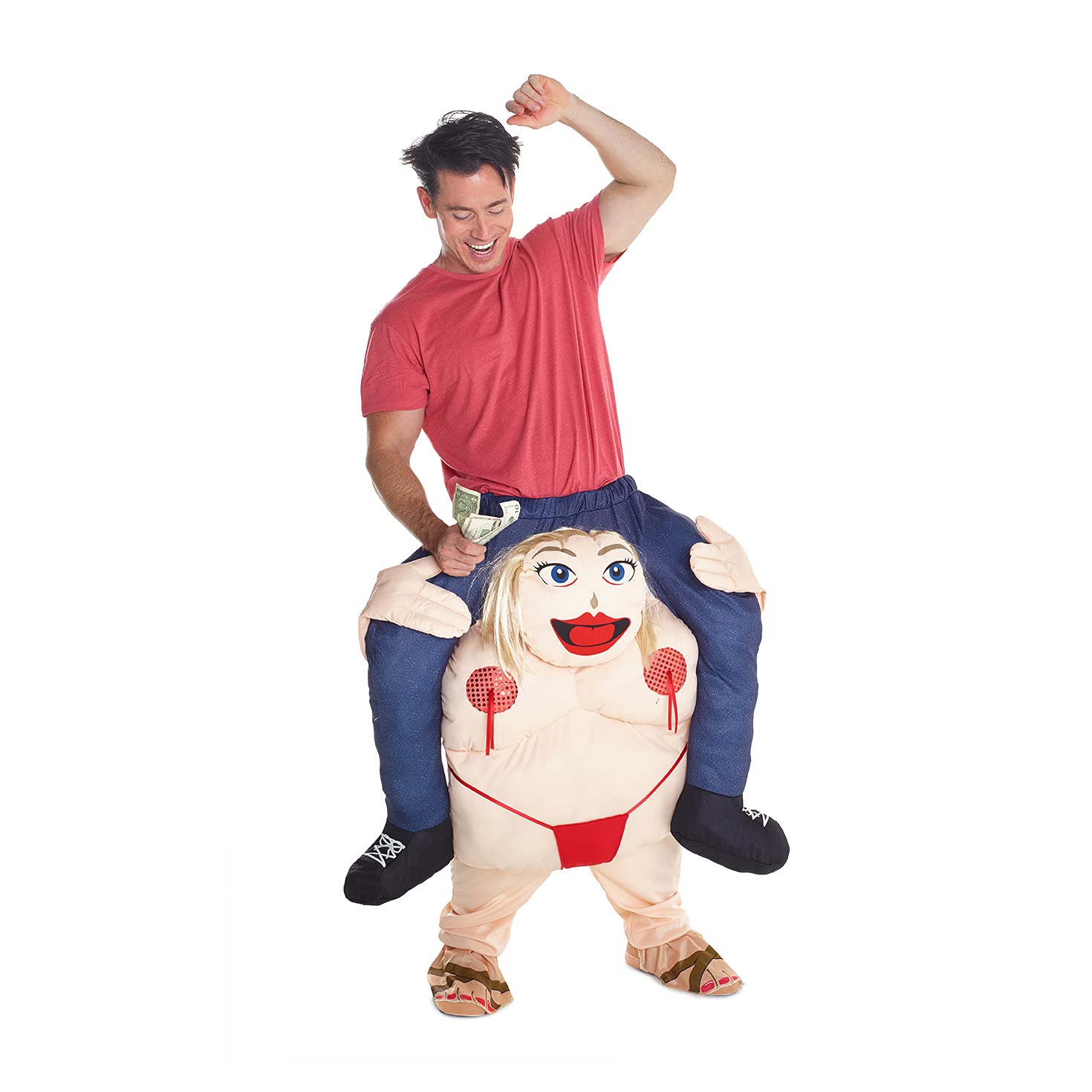 Morph Costumes Fat Stripper Costume Piggyback Funny Halloween Costumes