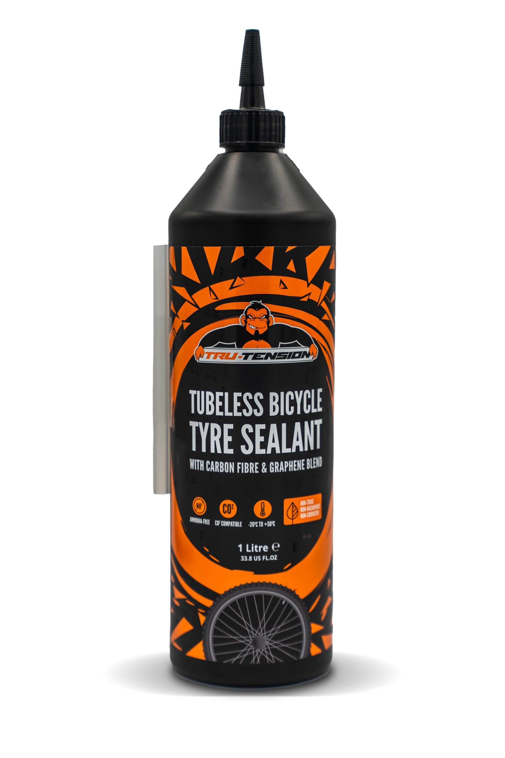 Tru-Tension | Tubeless Tyre Sealant | No Hassle Tyre Repair Formula | Bicycle Tools & Accessories | 1L