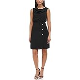 Kensie Women's Sleeveless Cowl Neck Sheath Dress