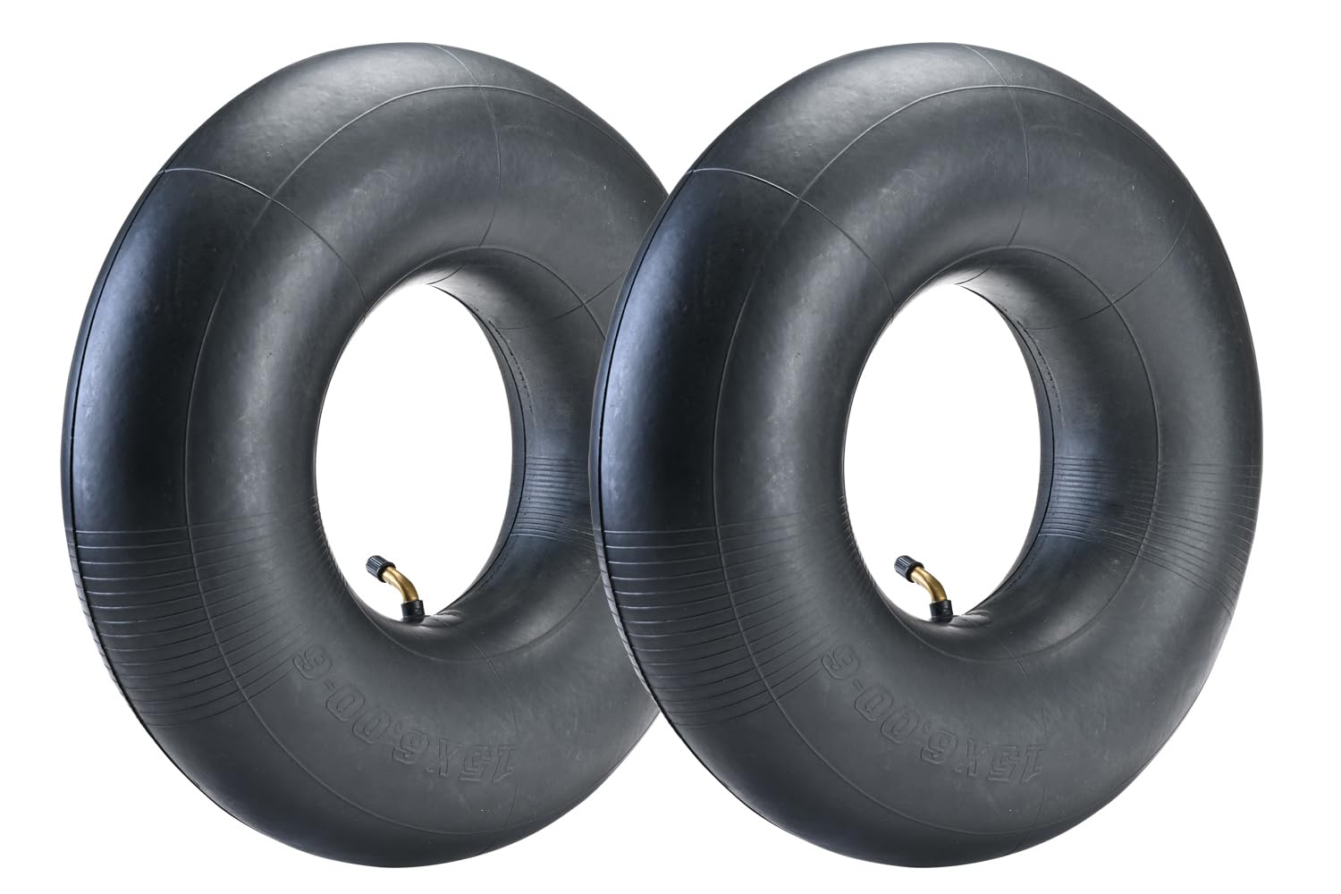 Photo 1 of (2-Pack) Fastvert 15x6.00-6" Heavy-Duty Inner Tubes with TR-87 Bent Valve Stem for Lawn Mowers, Yard Tractors, Wheelbarrows, ATV, and More