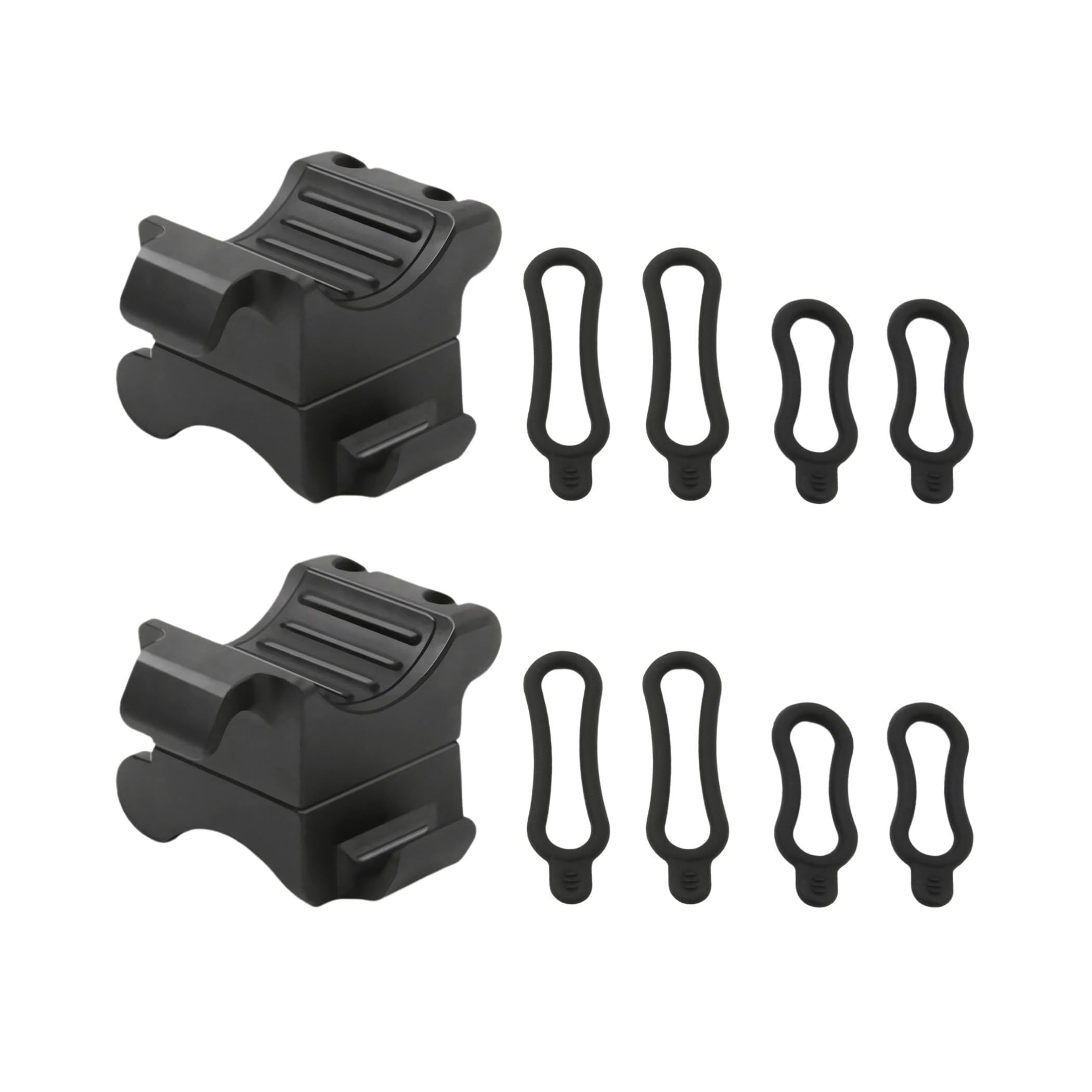 Vagocom 2Pack Universal Bike Flashlight Mount Holder,Bicycle Light Clamp for Torch,Bike Light Bracket for Night Riding