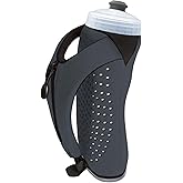 Amphipod Hydraform Ergo-Lite Handheld Water Bottle, BPA-Free Minimalist Insulated Hydration for Ultra-Running & Walking - Charcoal - 20 oz