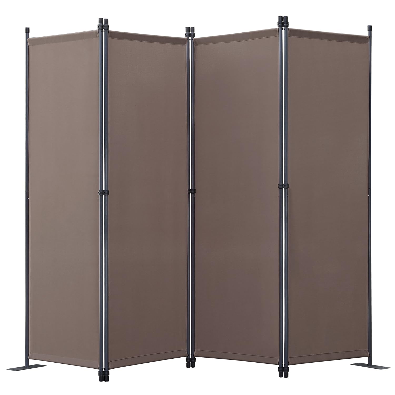 Angel Living Paravent Protective Screens Room Divider Screen with 4 Panels (Brown)