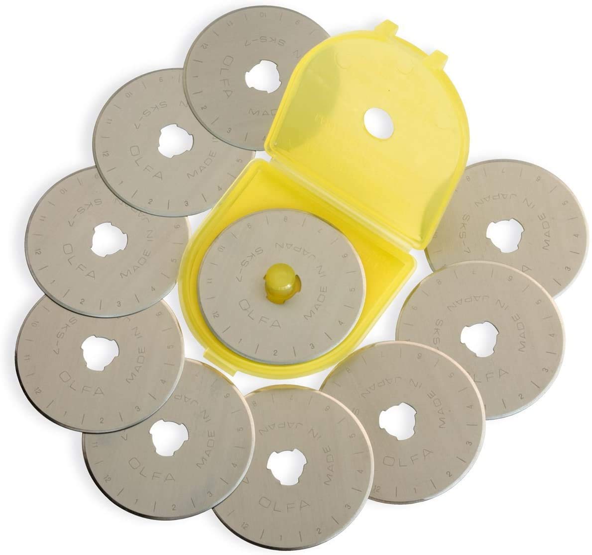 Rotary Cutter Blades, 45mm Rotary Blades, Fits OLFA Replacement, RB45
