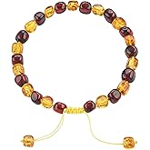 ELEGAMBER Baltic Amber Original Bracelet Gift Set - 100% Certified & Authentic Premium Quality Original Baltic Amber - Genuine Amber Stone Beads, Amber, Amber