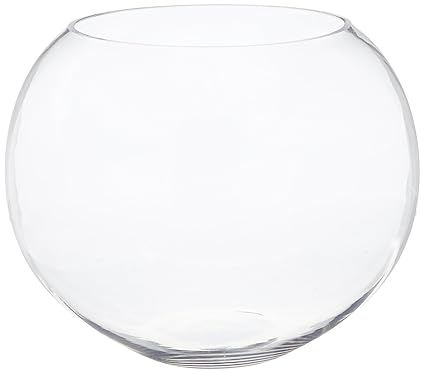 Wgv Clear Round Bubble Bowl Glass Vase Amazon Co Uk Kitchen Home