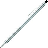 Cross Classic Century Diamond Cut Satin Ballpoint Pen, Black Ink | Refillable Ballpoint Pen for Effortless Writing, Durable Construction, Premier Distinctive Look, Gift-Ready, Medium Point