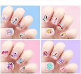 Yangsiw Fans Nail Art Stickers 7 Sheets 500 Designs Unicorn Princess Halloween view 2
