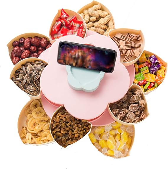 Caja giratoria para refrigerios, Caja de Almacenamiento de Alimentos