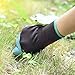 NNBB Garden Gloves with Fingertips Claws Quick– Great for Digging Weeding Seeding Poking -Safe for Rose Pruning Best Gardening Tool Best Gift for Gardeners (Double Claw)