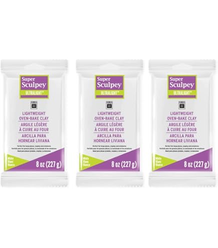 Pâte à Modeler Sculpey Ultralight - 227g Blanche, Légère Et Résistante