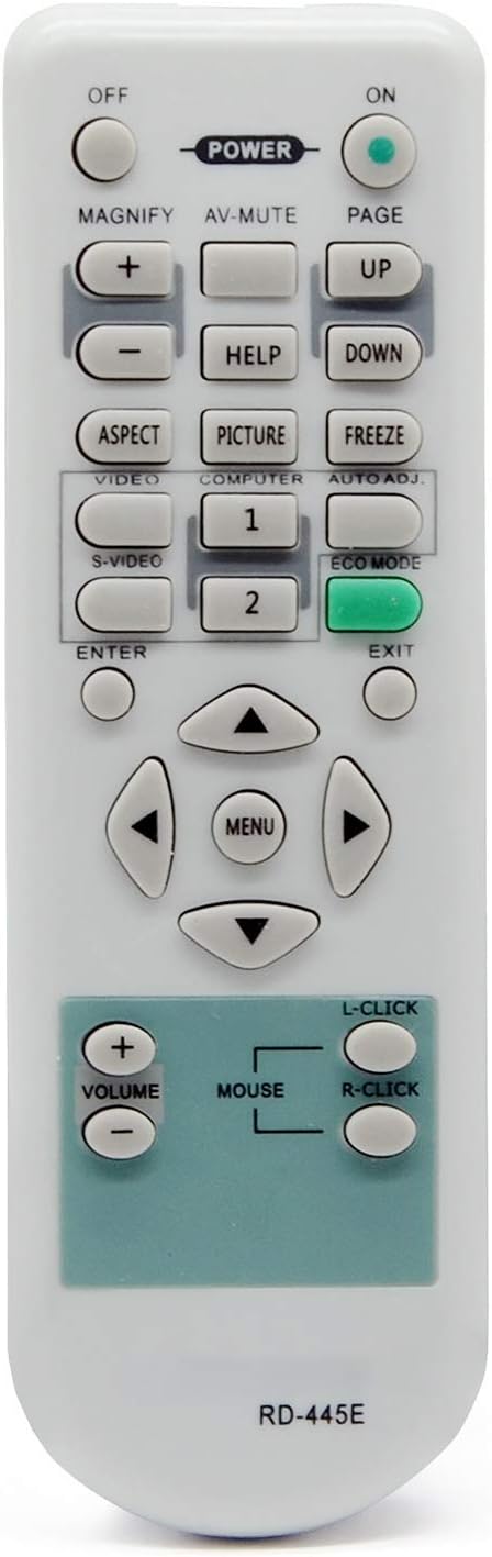 ESolid Replacement Projector Remote Control for NEC VT480 VT490 VT491 VT495 VT580 VT590 VT595 VT695 VT48 VT49 VT57 VT58 VT59 NP300 NP400 NP500 NP600 NP305 NP310 NP405 NP410 NP510 VT700 Controllor