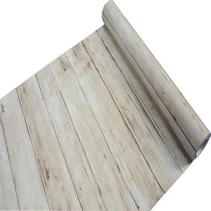 Glow4u Decorative Rustic Wood Plank Contact Paper Self Adhesive