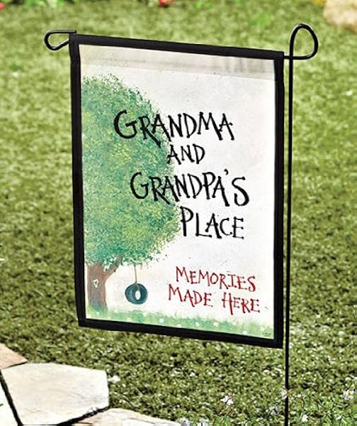 Amazon Com Garden Flag Grandma Grandpa S Place 18 X 11 5 Great Gift For The Grandparents Gifts For Grandma Gift For Grandpa Outdoor And Patio Products Garden Outdoor