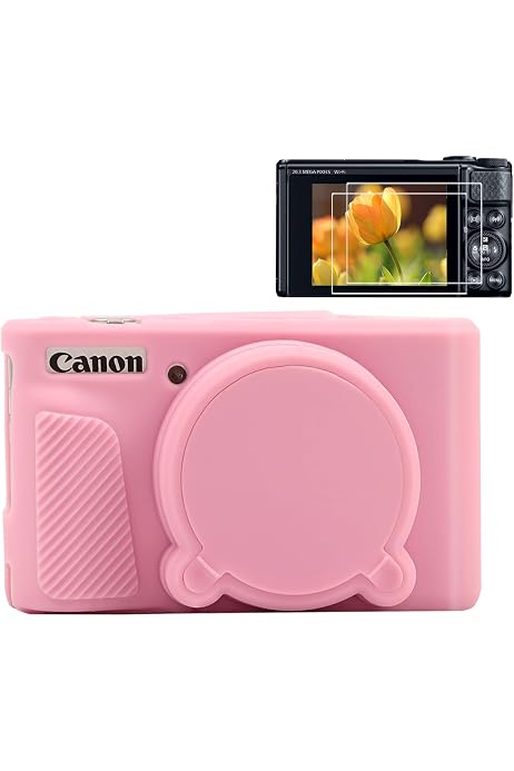 Housse Silicone Rose Pour Canon PowerShot SX740 HS / SX730 - Protection Appareil Photo - Étui Fin Et élégant - 7