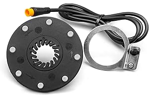 HUDAMZKY Elecrtic Bicycle KT PAS 8 Magnets Speed Sensor Ebike Power Pedal Assist Sensor System Assistant SM/Waterproof Plug for Ebike Conversion Kit