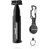 SPOROKET Pro 3rd Gen Golf Club Spray Cleaner Brush, Adopts a Leak Proof Design, Equipped with a Multi Functional Telescopic Clamp and a Press Type Water Bottle, Premium Golf Accessories for Men