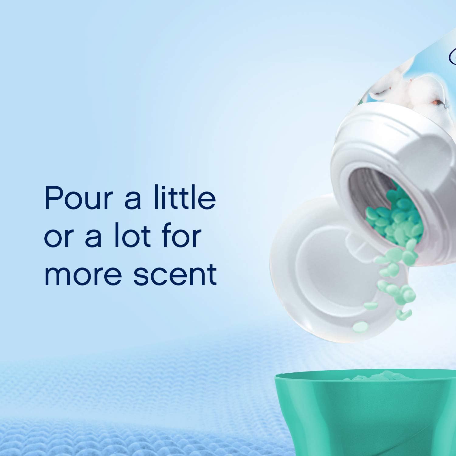 Downy in-Wash Scent Booster Beads, Cool Cotton, 20.1 oz: Health & Personal Care