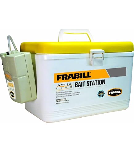 Amazon.com : Frabill Flow Troll Bait Container, 6-Quart, Yellow