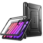 SUPCASE for iPad mini 7 Case A17 Pro 2024 (UB Pro), [Built-in Screen Protector & Pencil Holder & Stand] [Support Apple Pencil Charging] Protective Case for iPad mini 7th/6th Generation 8.3", Black