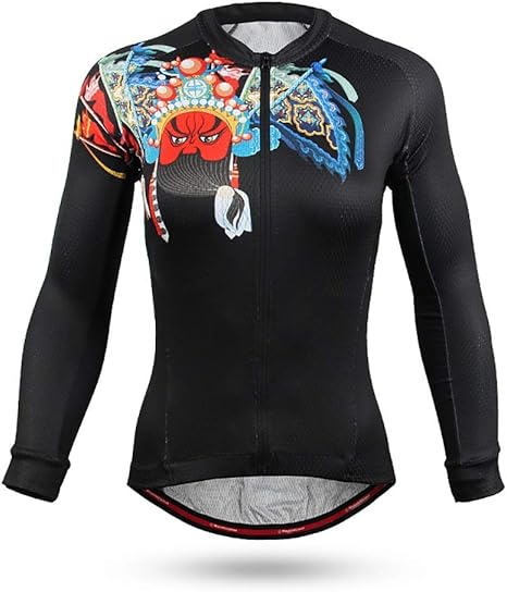 Amazon Co Jp レディース サイクルジャージ 夏ジャージレディース長袖シャツサイクリングウェア黒い太陽の保護とuvプロテクション 自転車ウエア 吸汗速乾 春夏用 色 A1 Size Xxxl ホーム キッチン