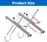Eidoct 2 Pcs Ladder Roof Rack Clamps with Padlocks Universal Roof Rack Lock Set view 2