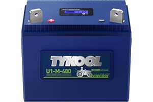TYKOOL 480CCA 12.80v, Group U1 Lithium LiFePO4 Lawn Mower Battery,U1-7,Garden Tractors Battery,Fit for Ride on Lawn Tractors 