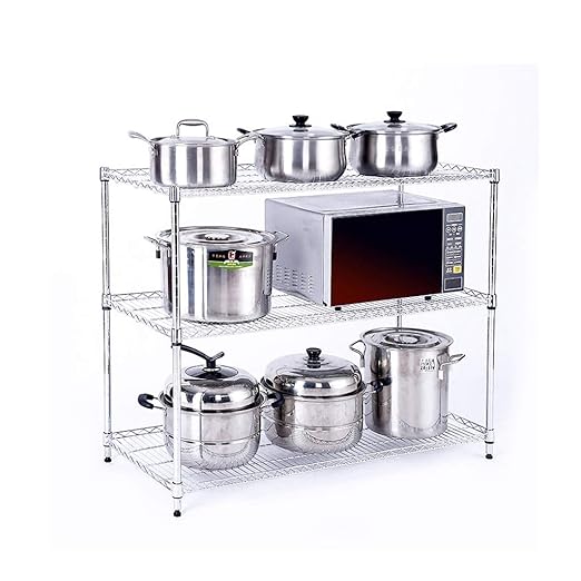 IUYWL Rejilla De Horno Microondas De 3 Capas, Rejilla De Metal For ...