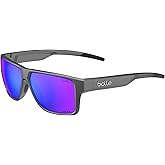Bollé - TEMPER, Titanium Matte, Volt+ Ultraviolet Polarized, Medium-Large, Sunglasses, Unisex, Adult