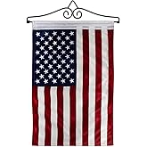 4th Of July American Flags For Outside House Hanger Kit Memorial Wall Hanging Decor Home Independence Day Decoration Grave Yard Sign USA Poster Door Canvas 911 Tapestry Gifts US Flag USA Poster