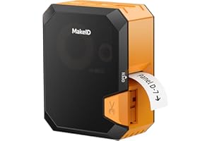 Makeid P31S Industrial Label Maker, Portable Bluetooth Printer with 0.8" x 1.57" Label, Wire and Cable Labeling Machine for Job Sites, Heat Shrink Tubing Labeler Updated Version