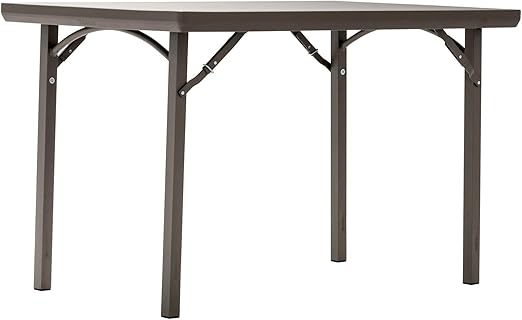 Amazon Com Zown Premium Commercial 48 4 Ft Blow Mold Banquet Folding Table Brown Furniture Decor