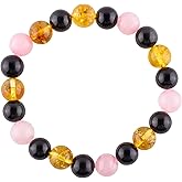 Purification Bracelet Handmade Gemstone Bracelet - Chakra Healing Crystals Stretchable Unisex Bracelet - Genuine Stone Beaded Round Beads - Yoga - Bracelet