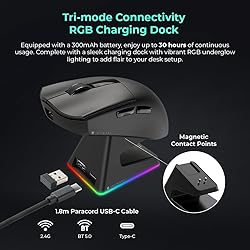 TECWARE EX1 Lightweight Gaming Mouse, 26K DPI